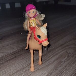 Mattel Barbie Club Chelsea Doll And Pony Playset